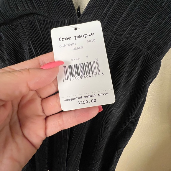 New Year’s Black Free People NWT Cocktail Dinner Sexy Dress Size 8 - Picture 6 of 8